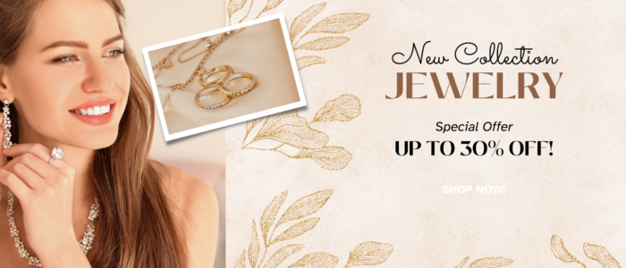 gold elegant floral photos jewelry fashion banner