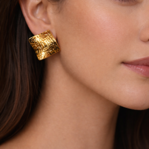 glow and gold earring